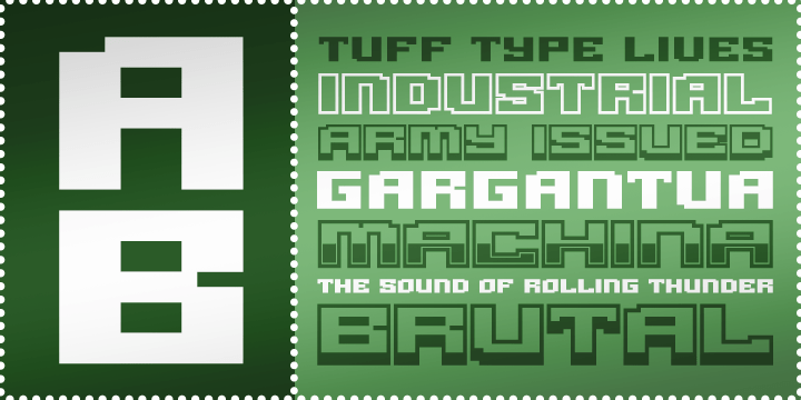 Gargantua BTN Font Family Poster