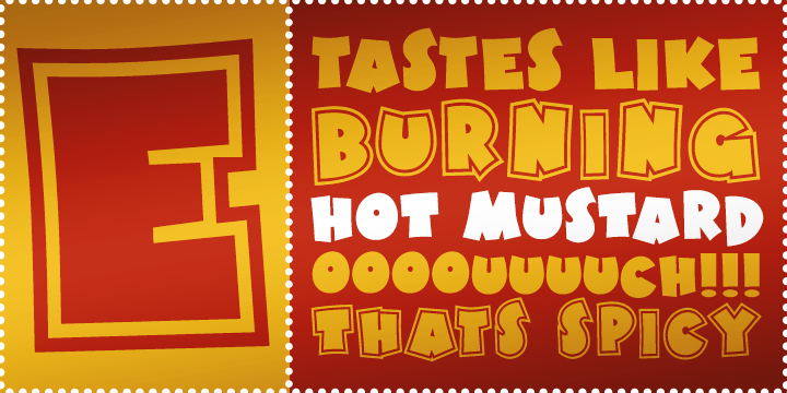 Hot Mustard BTN Font Family Poster
