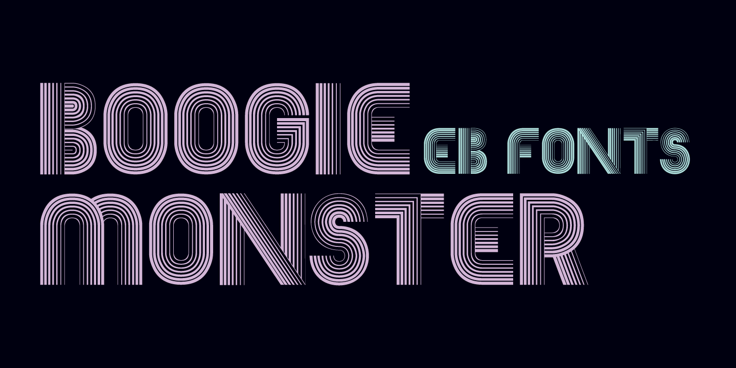 EB Boogie Monster Font Family Poster