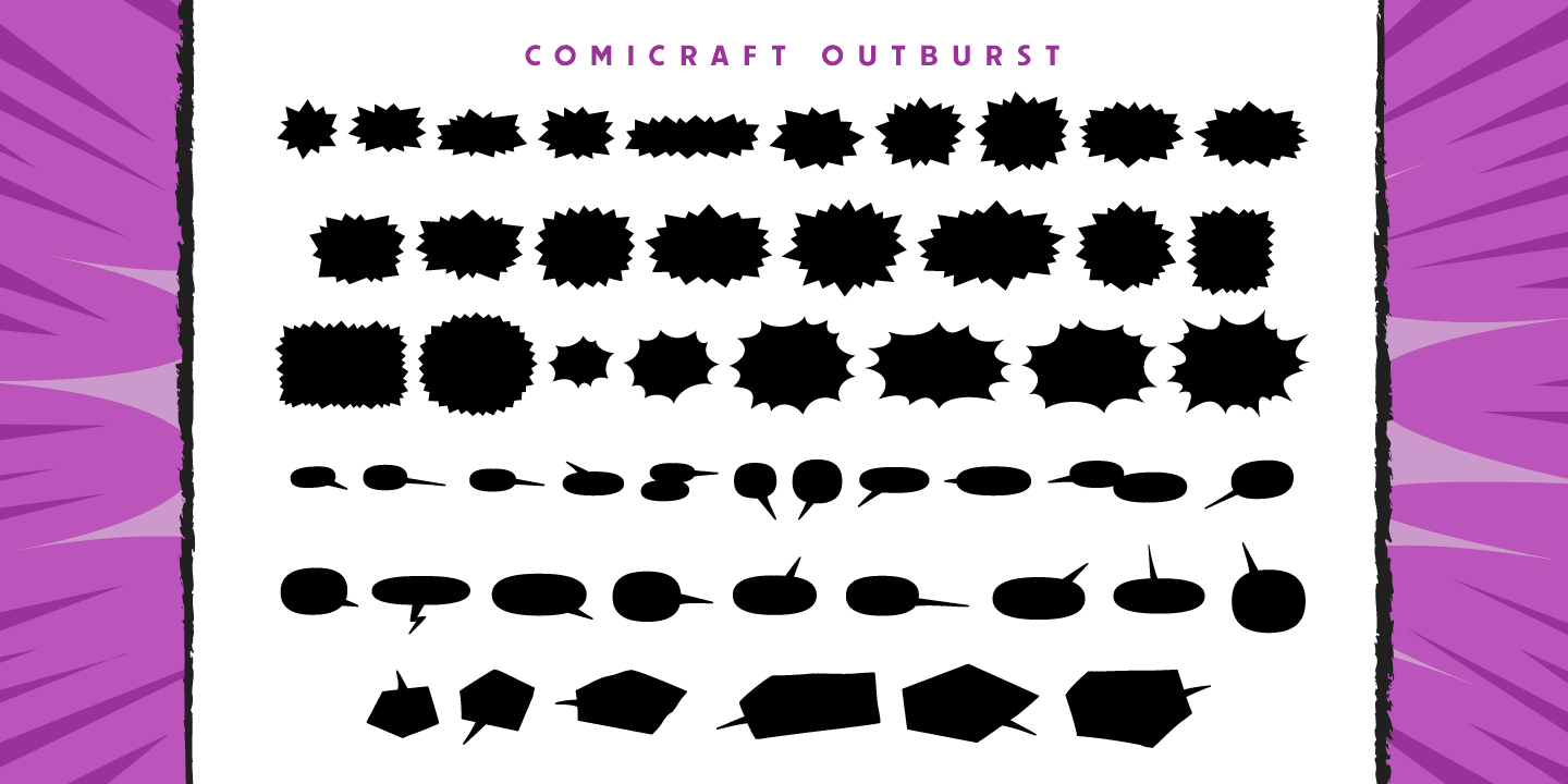 Comicraft Outburst Font Poster #1