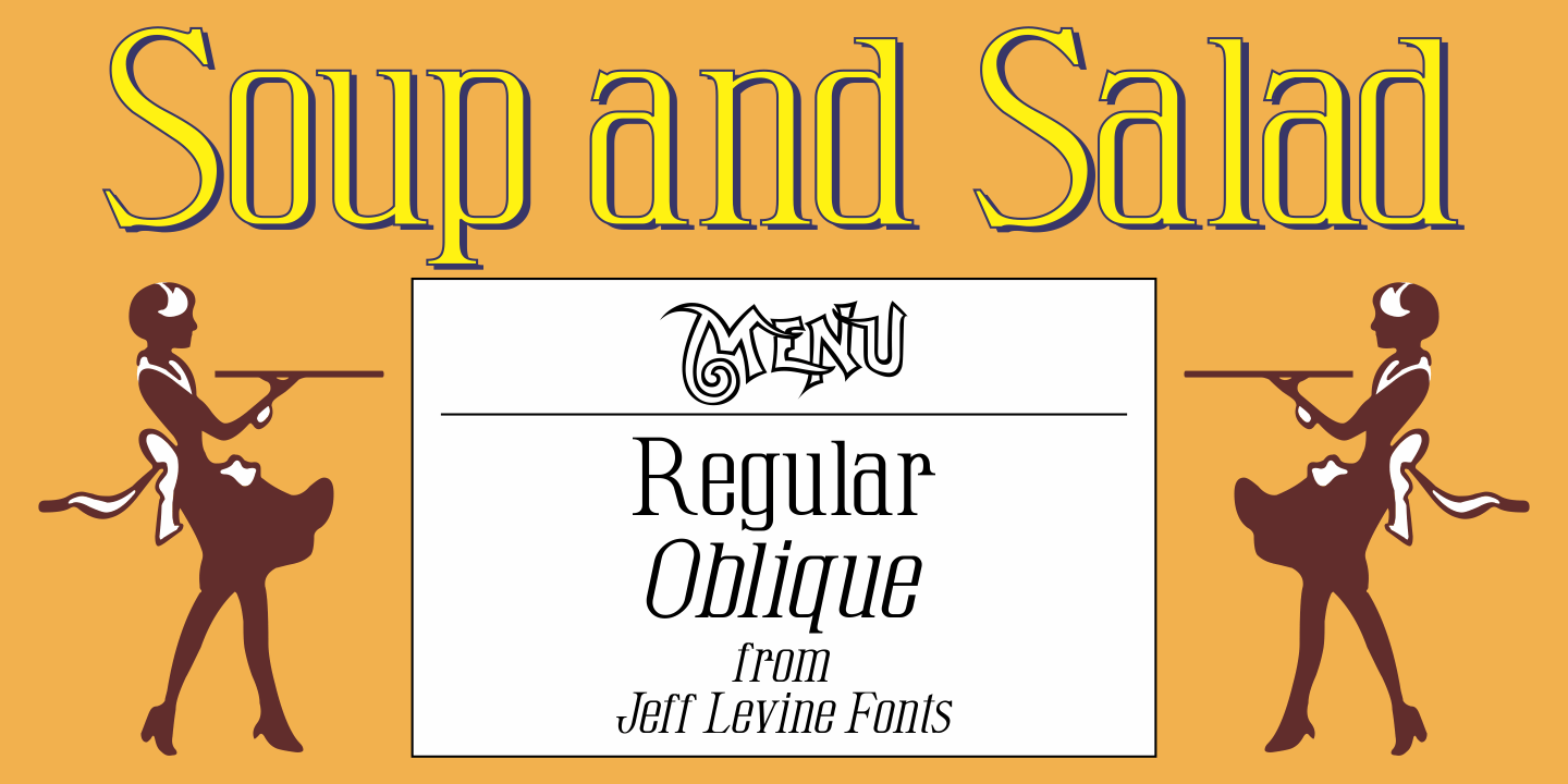 Soup and Salad Font Poster #1