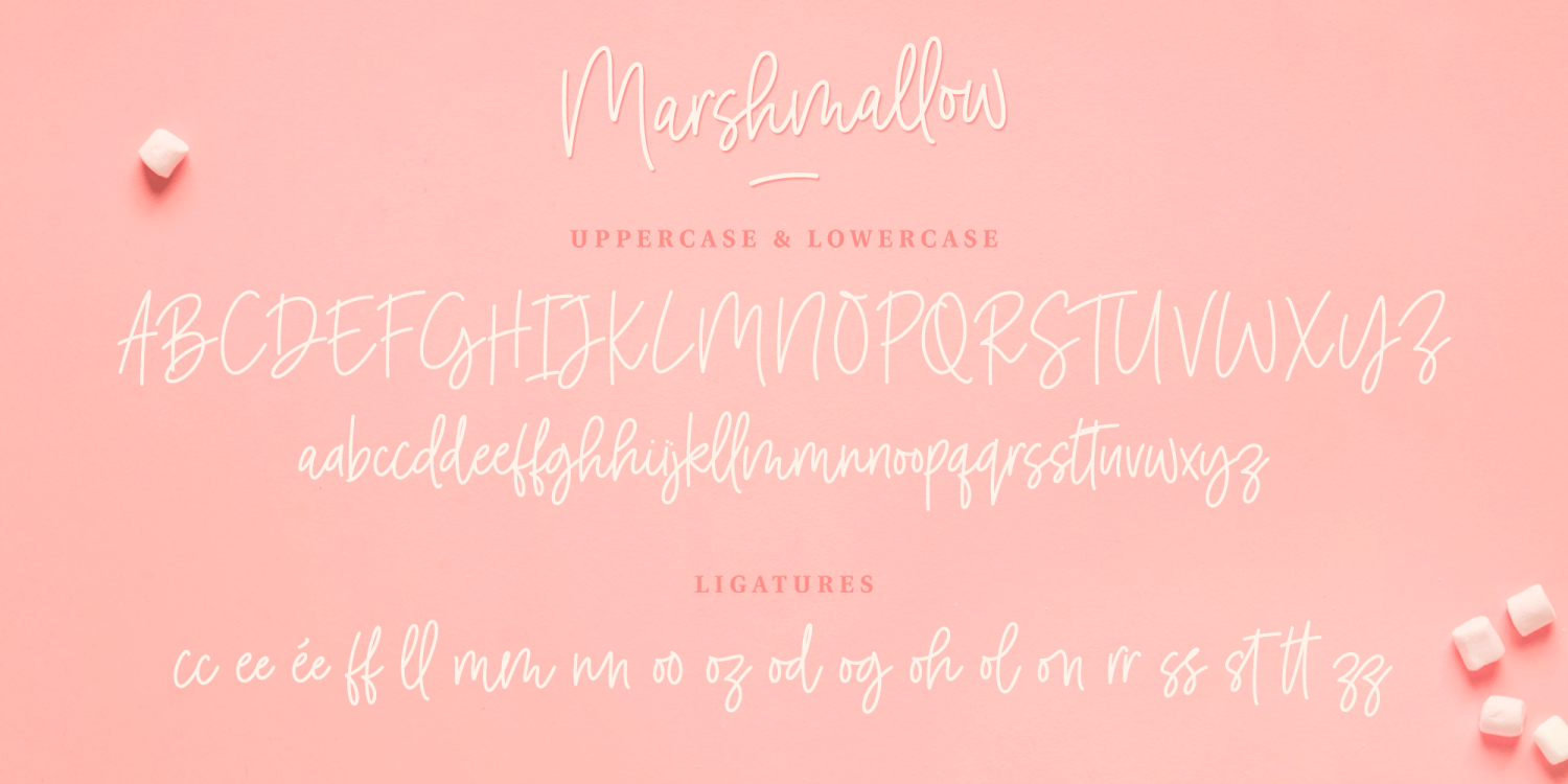 Marshmallow Handwritten Font Poster #1