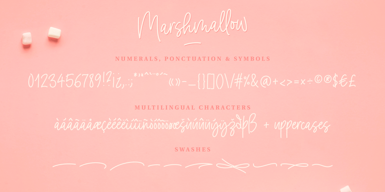 Marshmallow Handwritten Font Poster #1