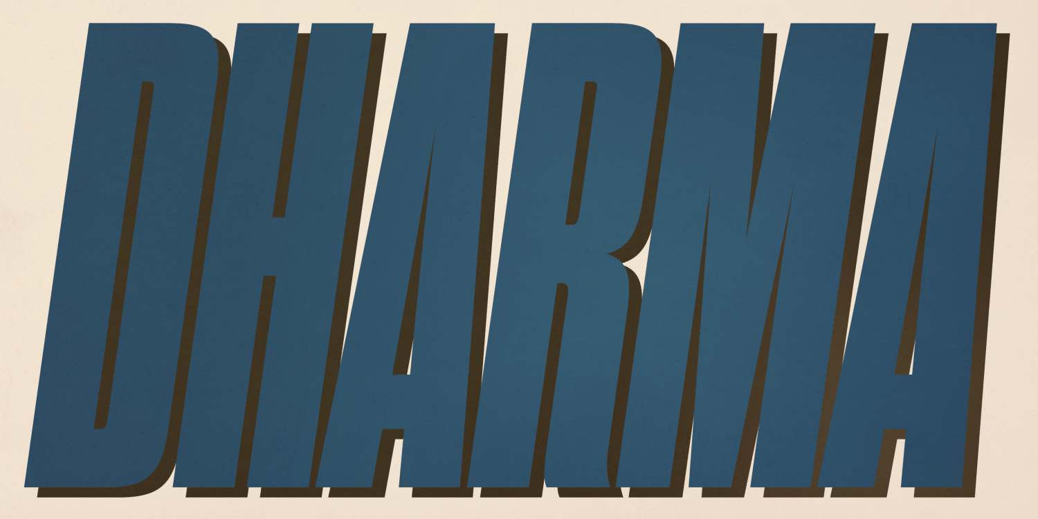 Dharma Gothic M Font Poster