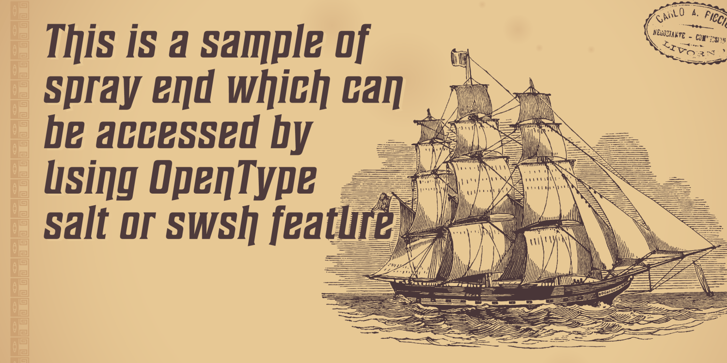 Sheepman Antique Font Poster #4