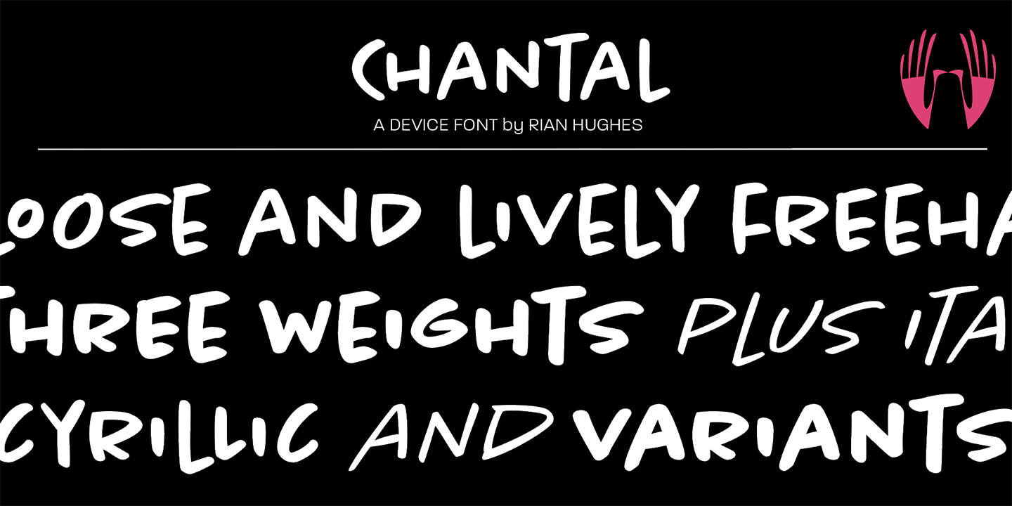 Chantal Font Poster #1