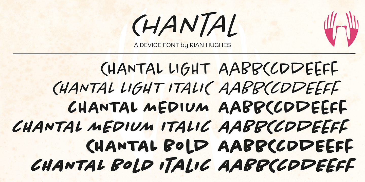 Chantal Font Poster #1