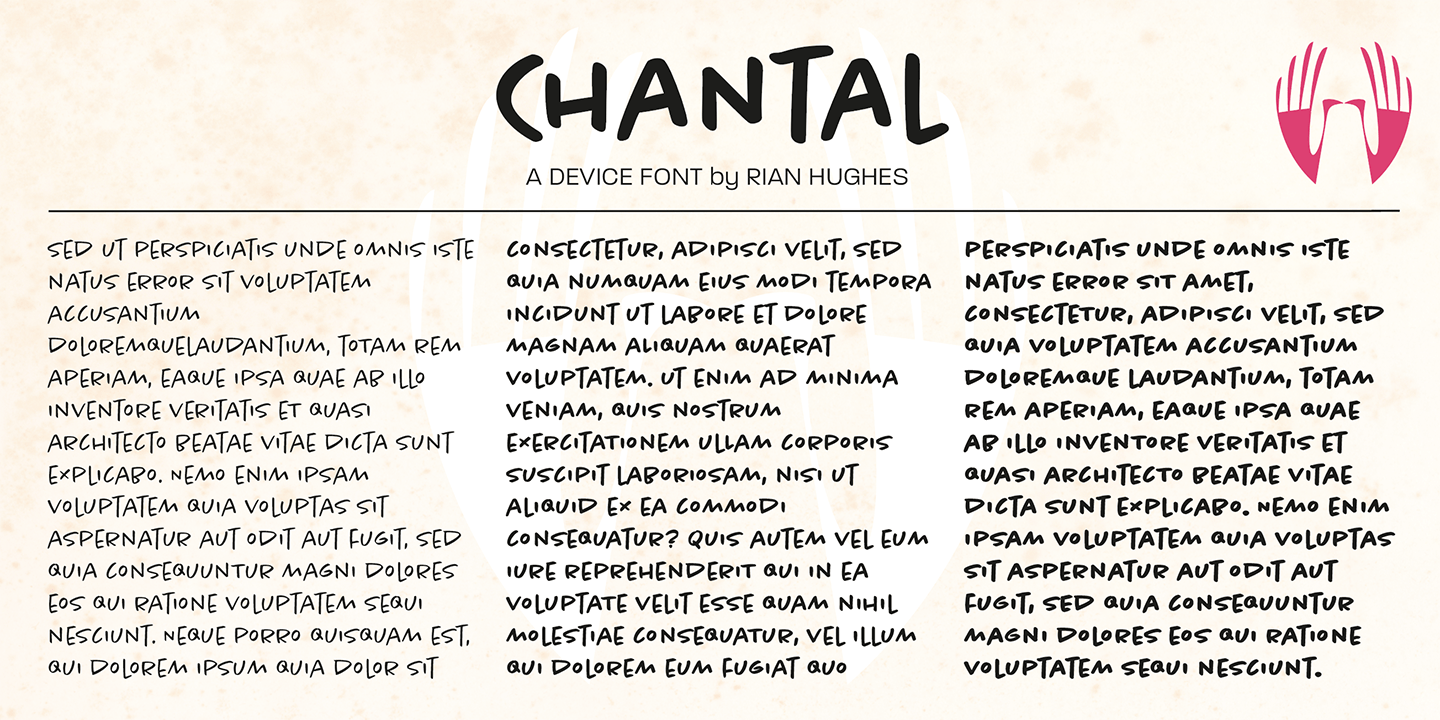 Chantal Font Poster #1