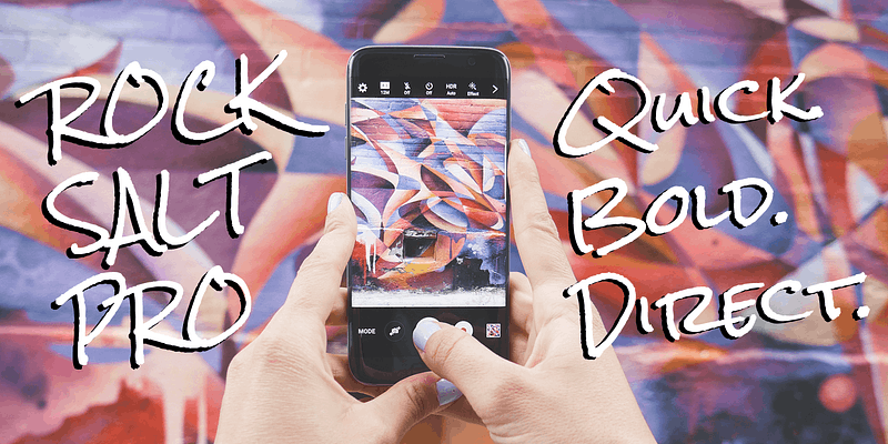 Rock Salt Pro Font Poster #1