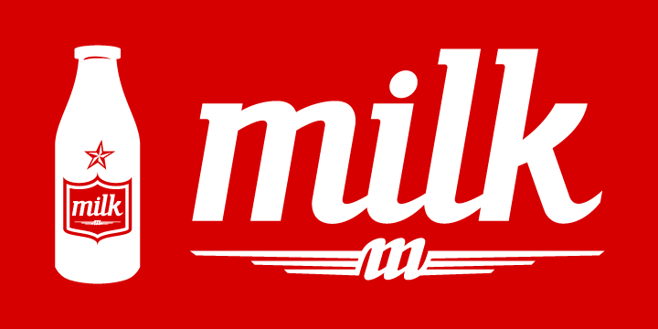 ABTS milk Font Poster #1