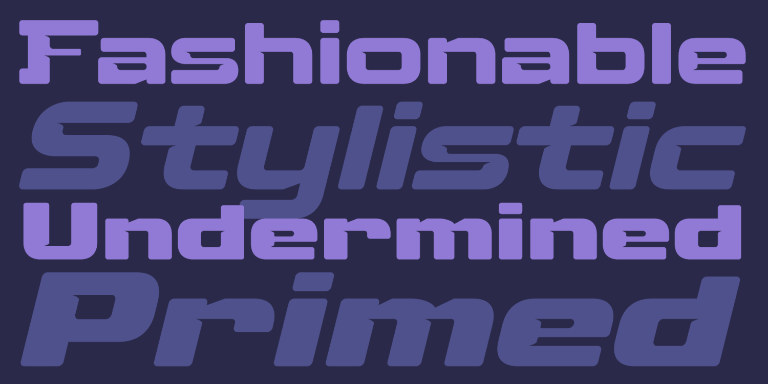 Fuel Extended Font Poster #1