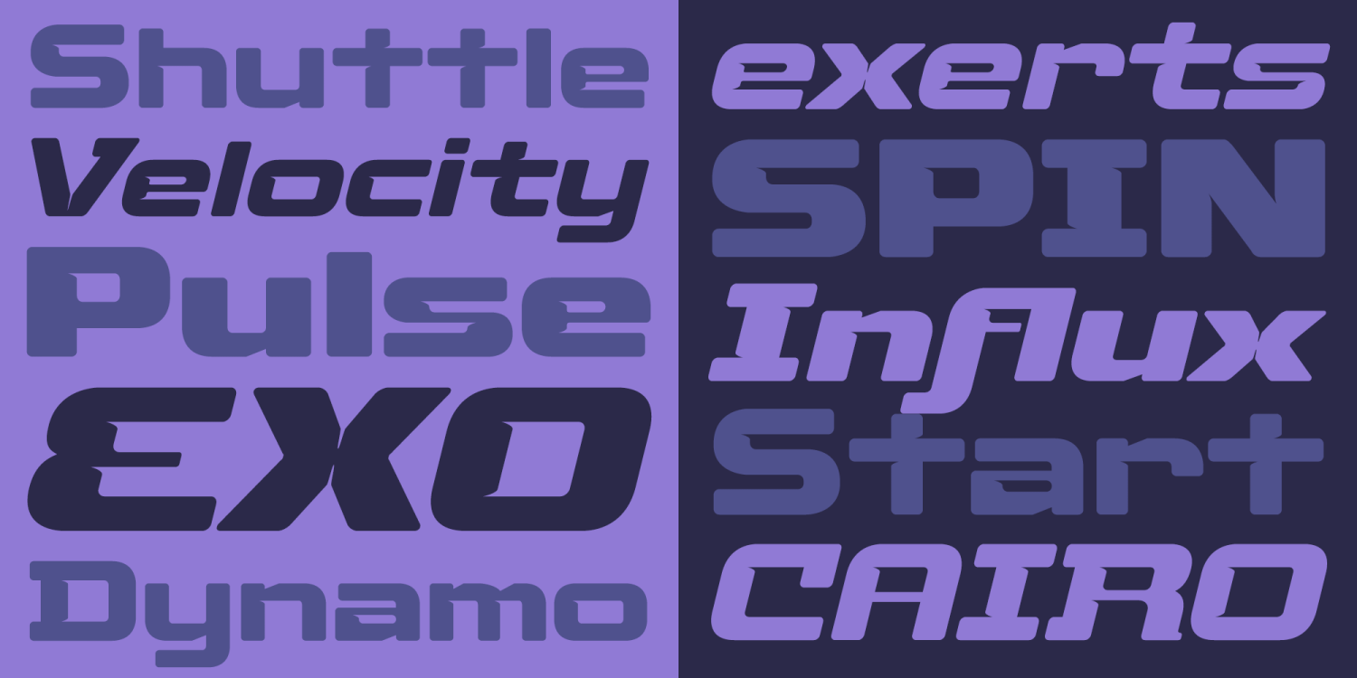 Fuel Extended Font Poster #1