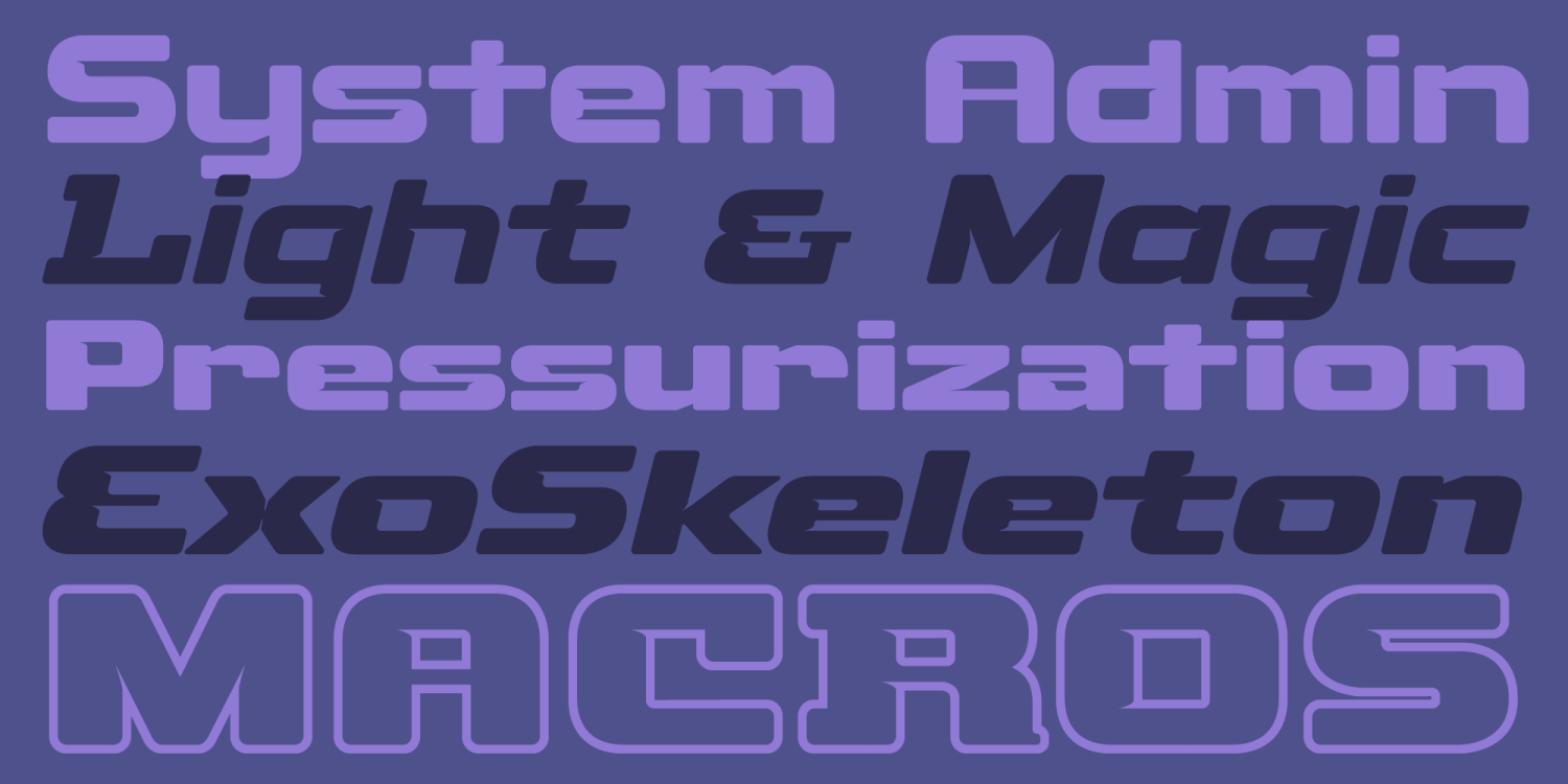 Fuel Extended Font Poster #1