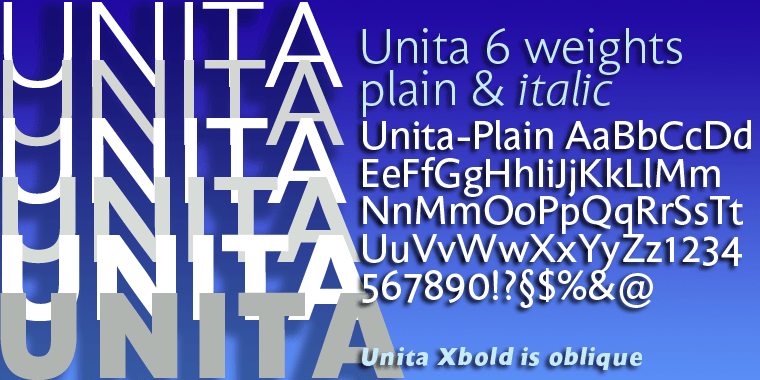 Unita Font Poster #1