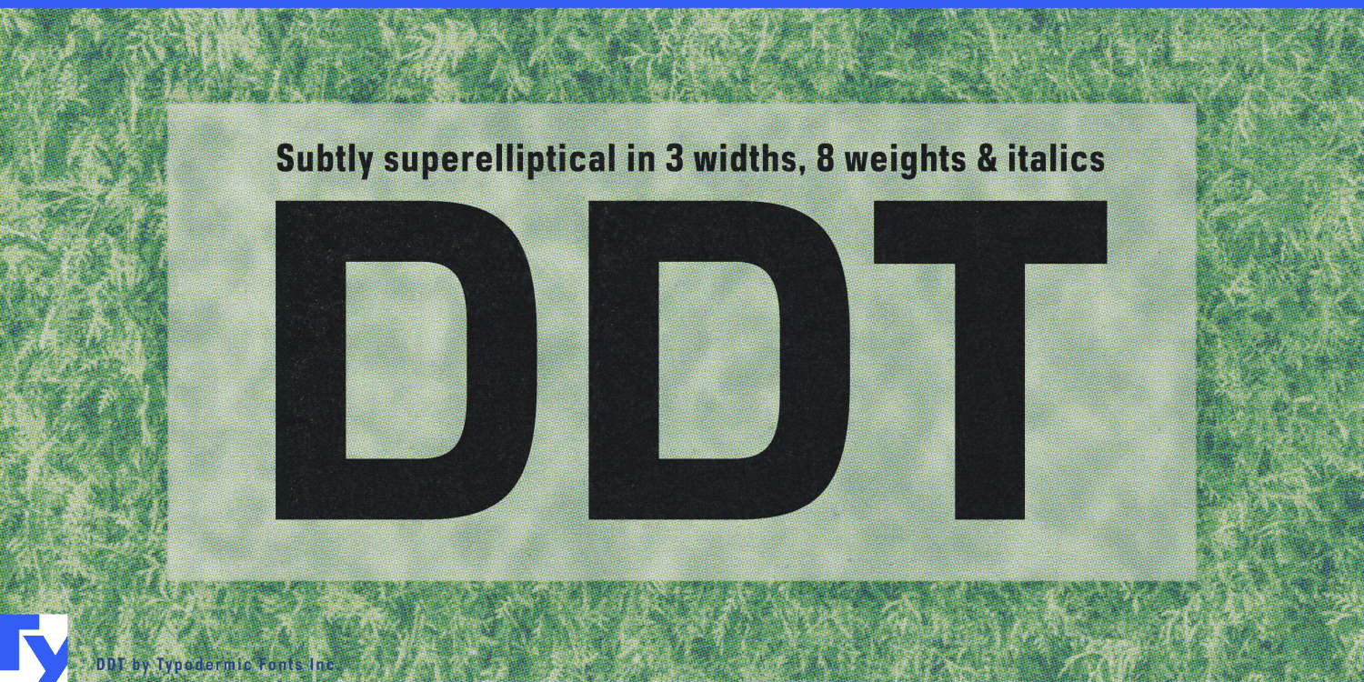 DDT Font Poster #1