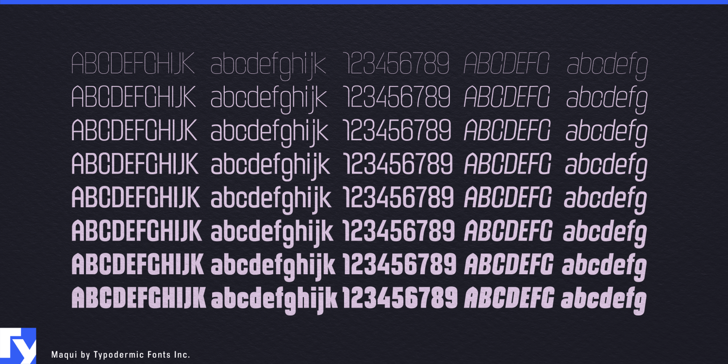 Maqui Font Poster #1