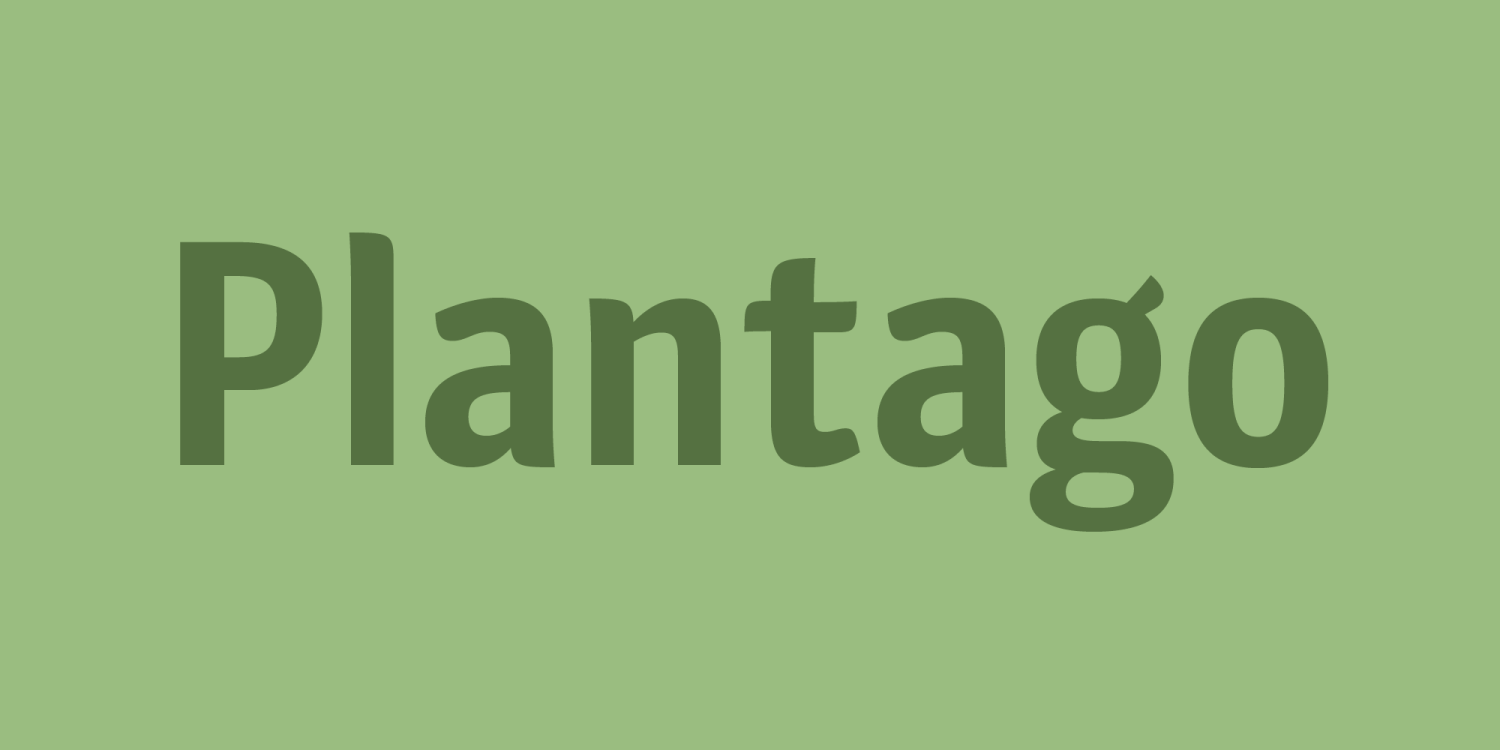 Plantago Font Family