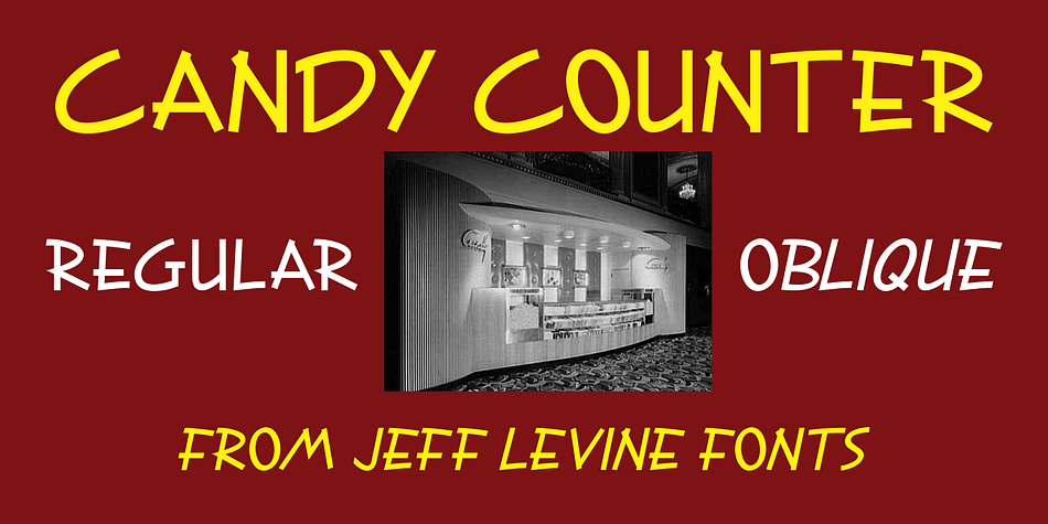 Candy Counter Font Family Poster