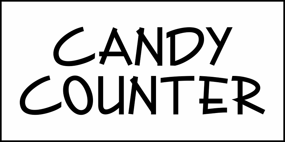 Candy Counter Font Poster #1