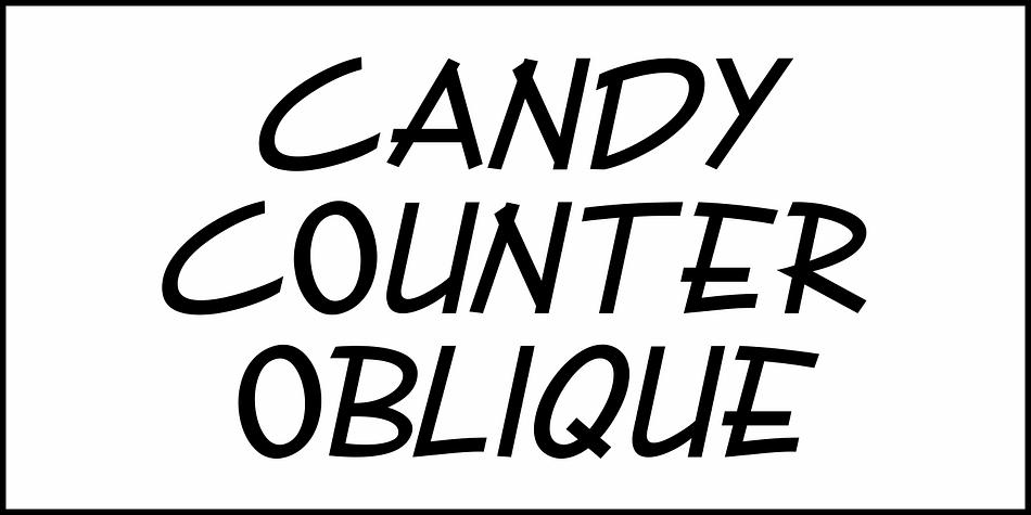 Candy Counter Font Poster #1
