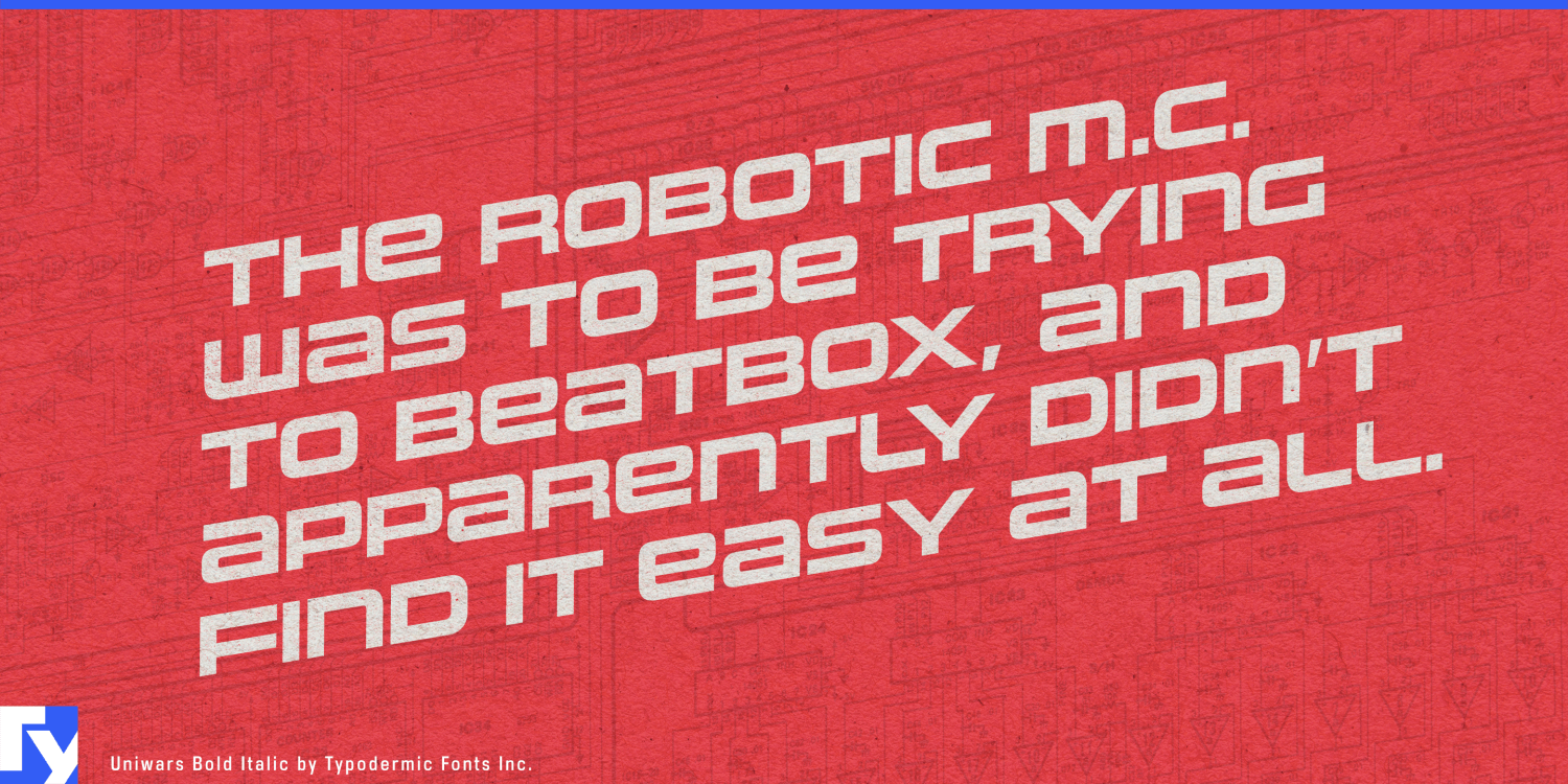 Uniwars Font Poster #1