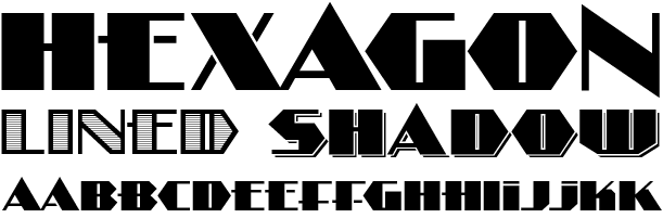 Hexagon Font Poster #1