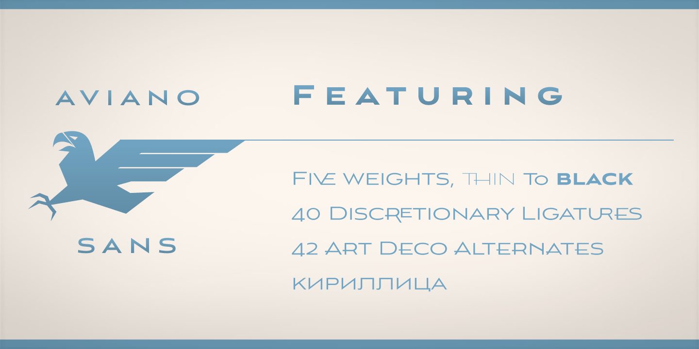 Aviano Sans Font Poster #1