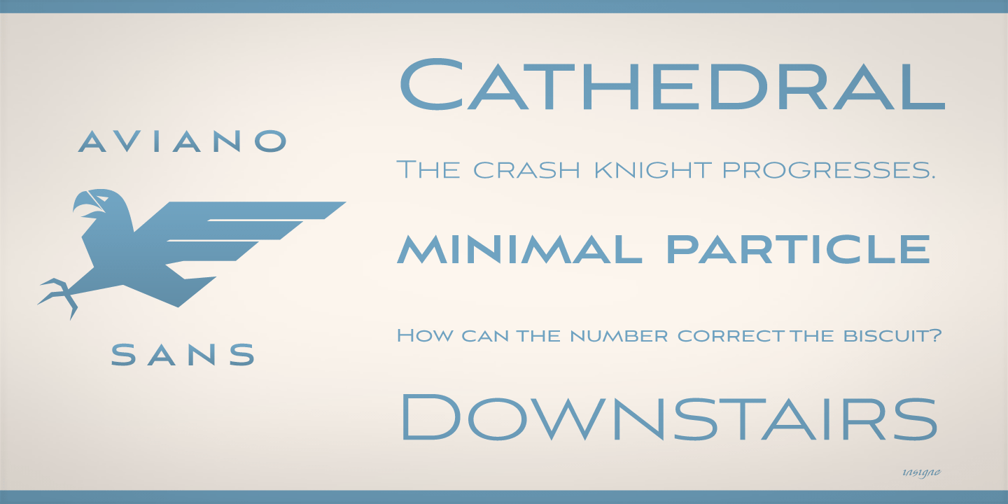Aviano Sans Font Poster #1