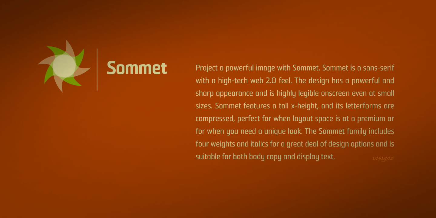 Sommet Font Poster #1