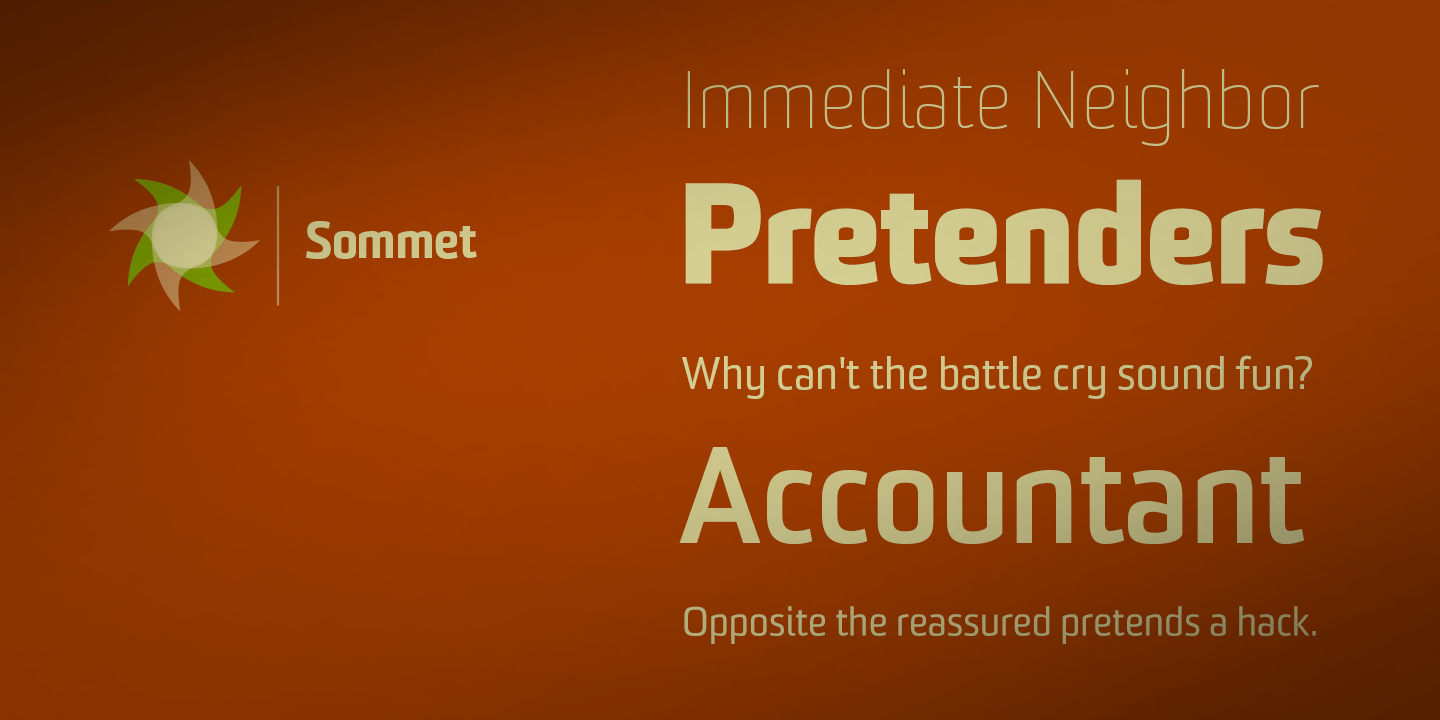 Sommet Font Poster #1