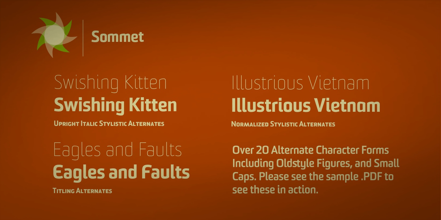 Sommet Font Poster #1