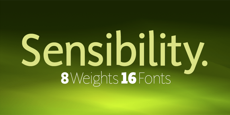 Sensibility Font Poster #1