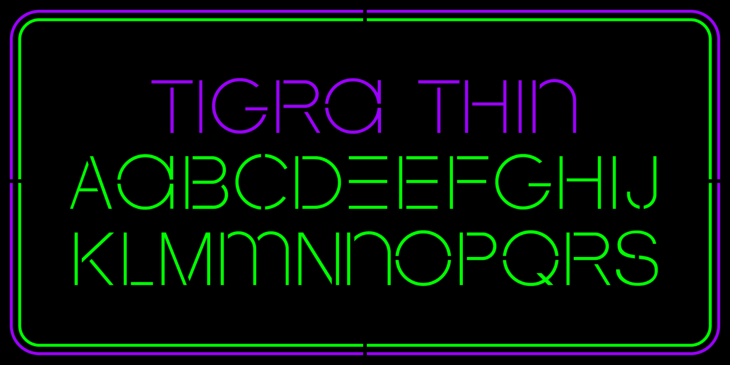 Tigra Font Poster #1