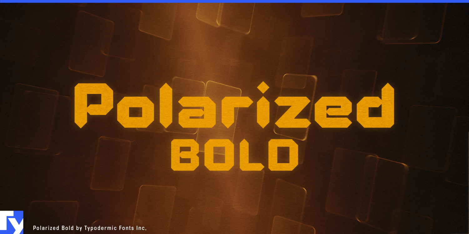 Polarized Bold Italic Font Poster #1