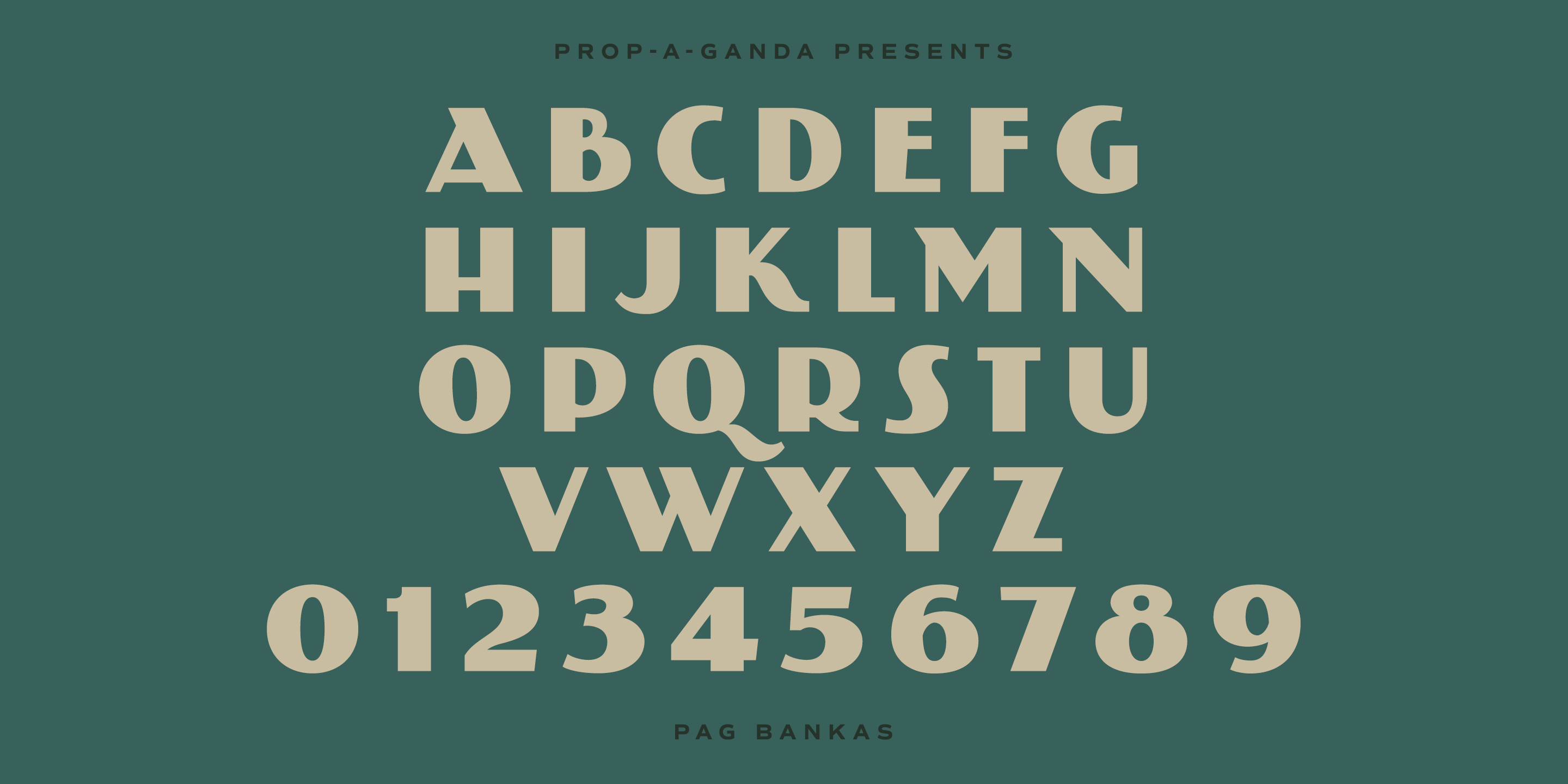 PAG Bankas Font Poster #1
