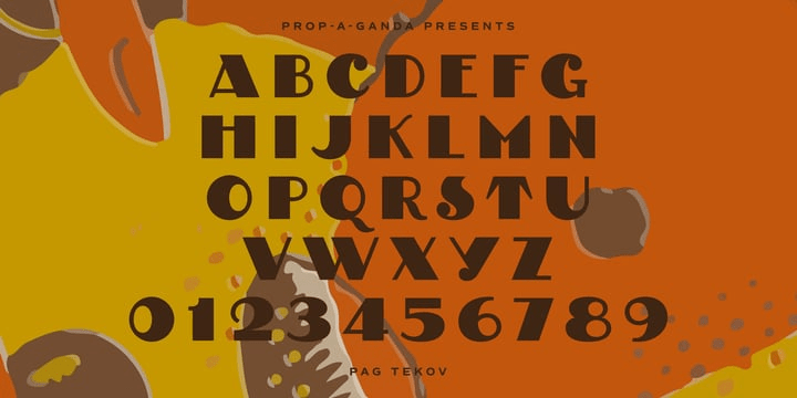 PAG Tekov Font Poster #1