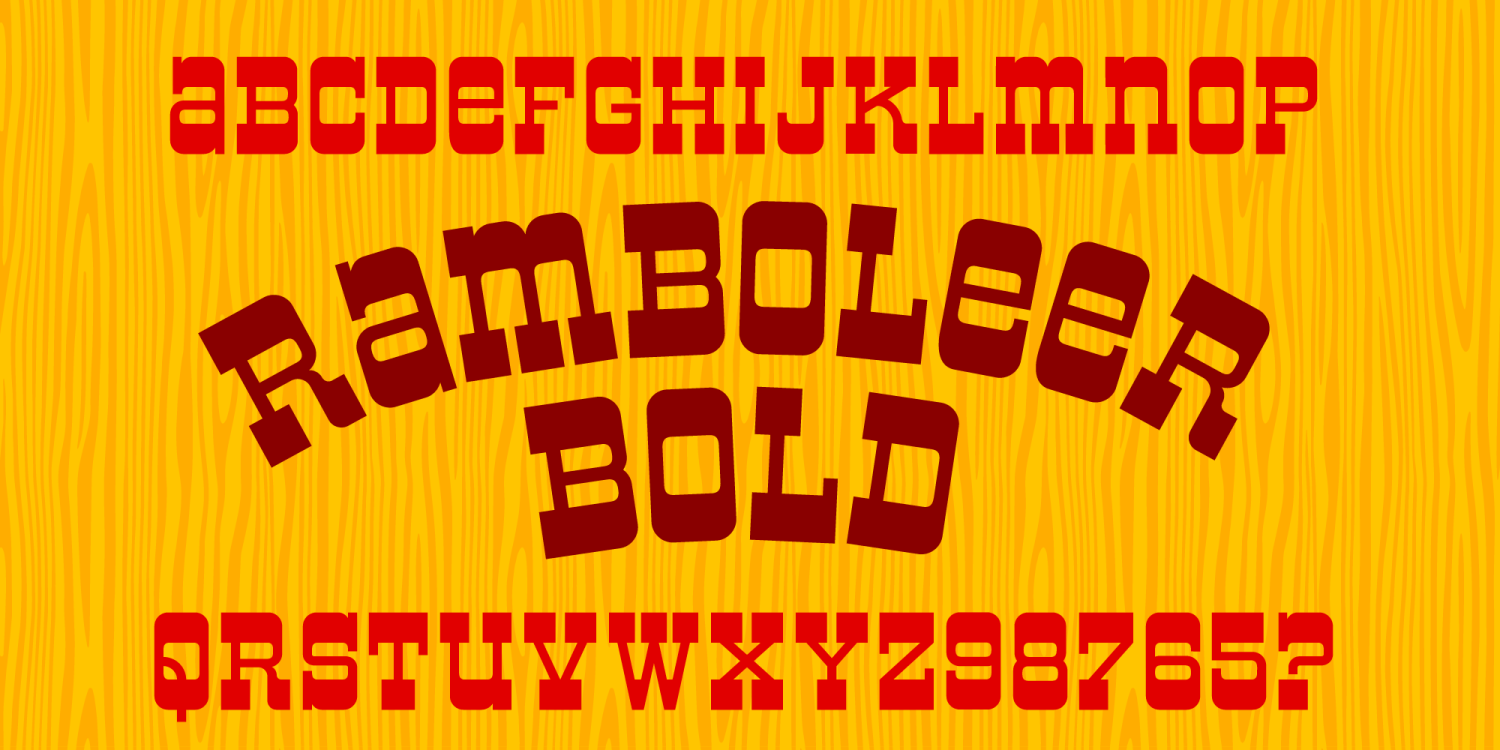Ramboleer Bold Font Poster #1