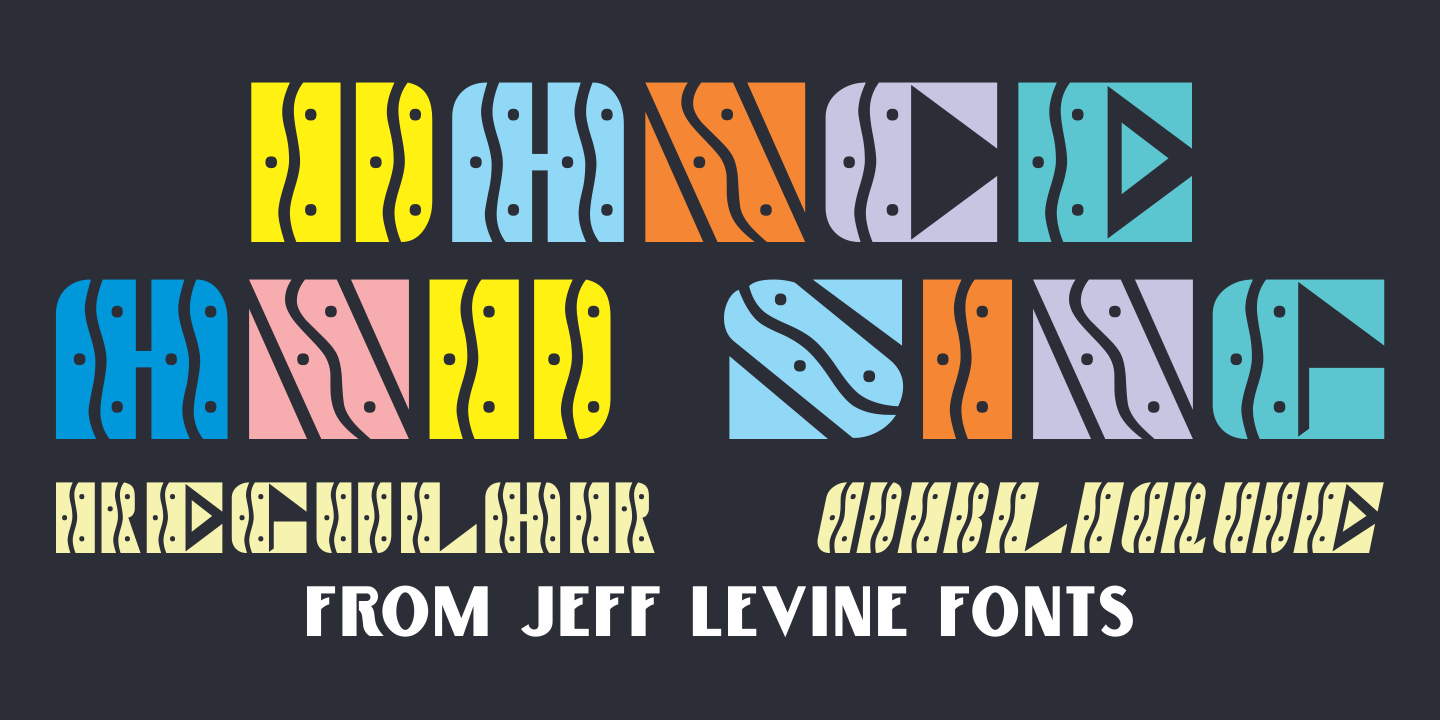 Dance and Sing Font Family Poster