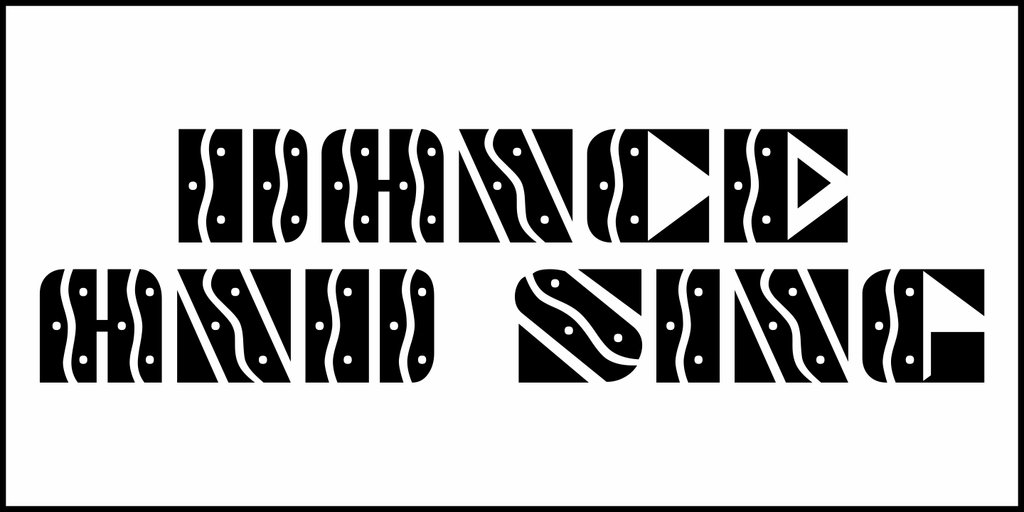 Dance and Sing Font Poster #2