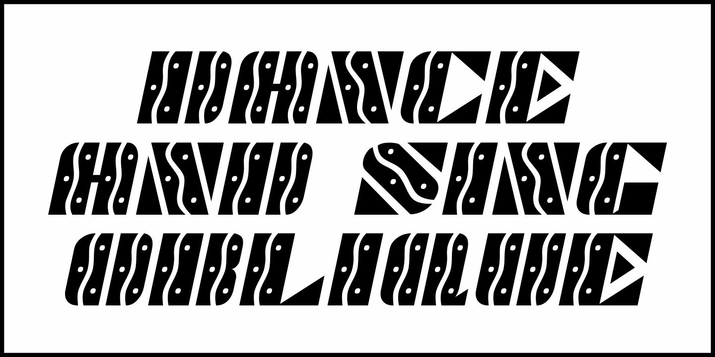 Dance and Sing Font Poster #4