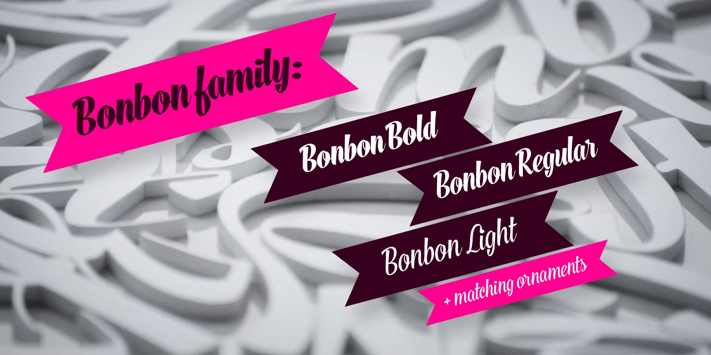 Bonbon Font Poster #1