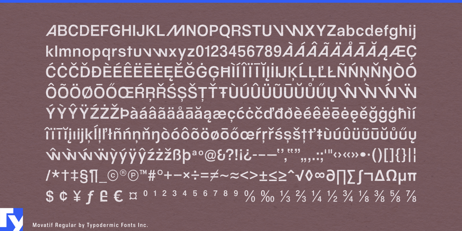 Movatif Font Poster #1