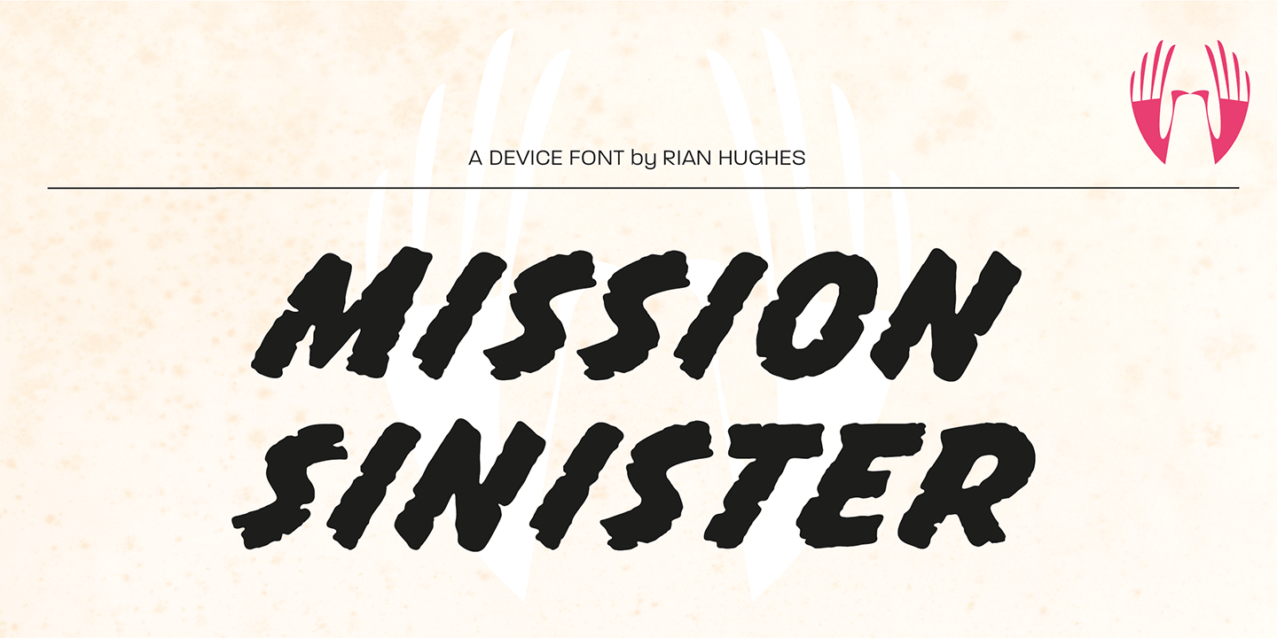 Mission Sinister Font Poster #1