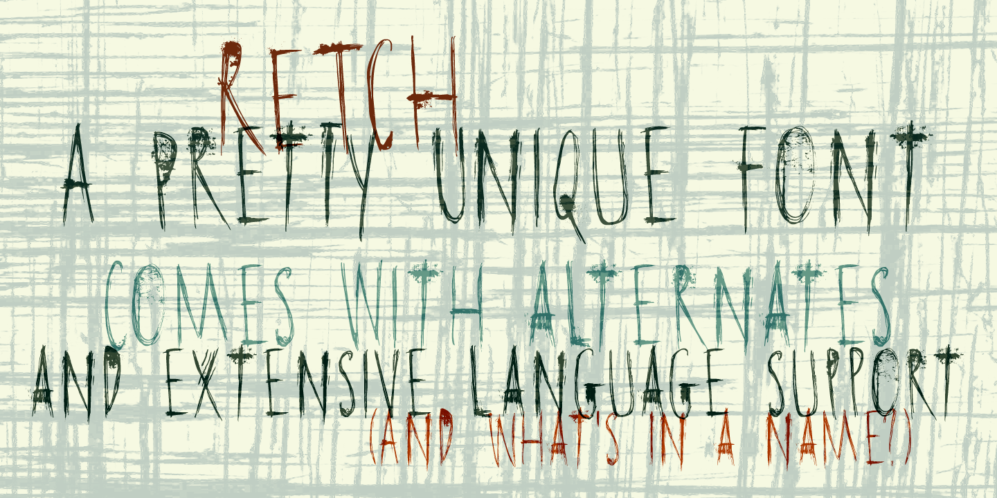 Retch Font Poster #1