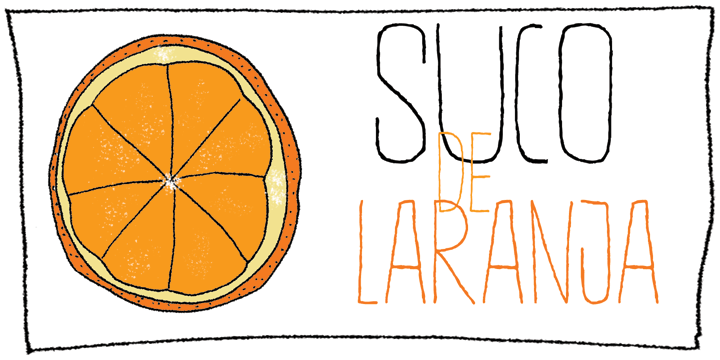 Suco De Laranja Font Poster #1