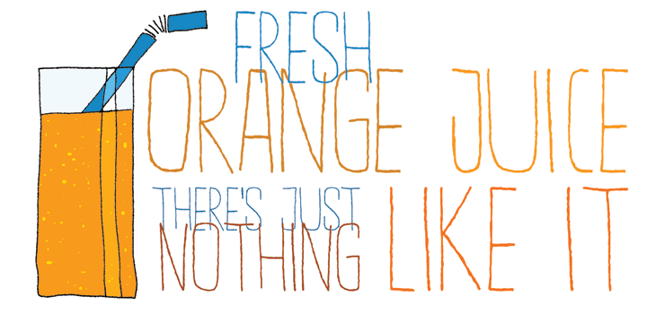 Suco De Laranja Font Poster #1