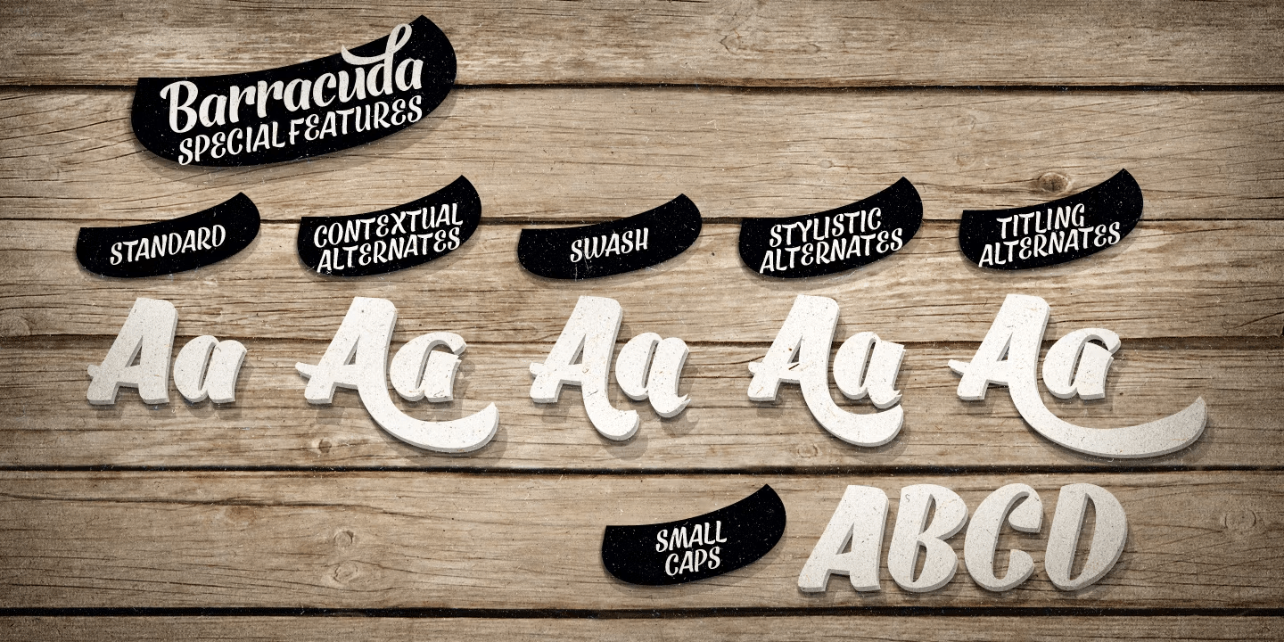 Barracuda Set Font Poster #1
