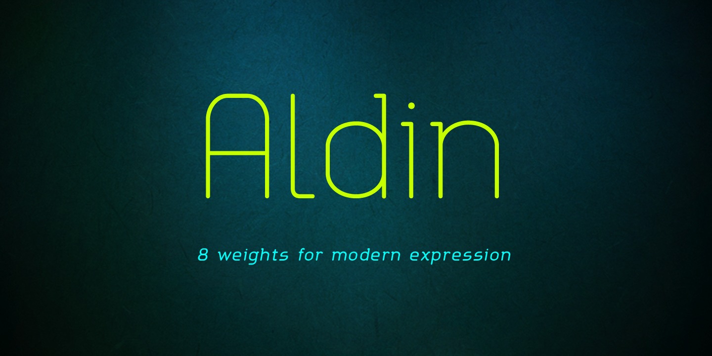 Aldin Font Poster #1