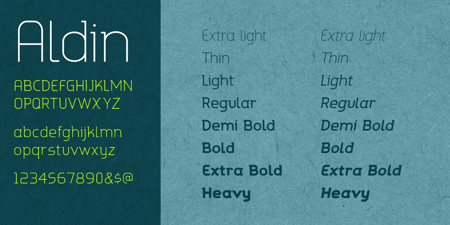 Aldin Font Poster #1