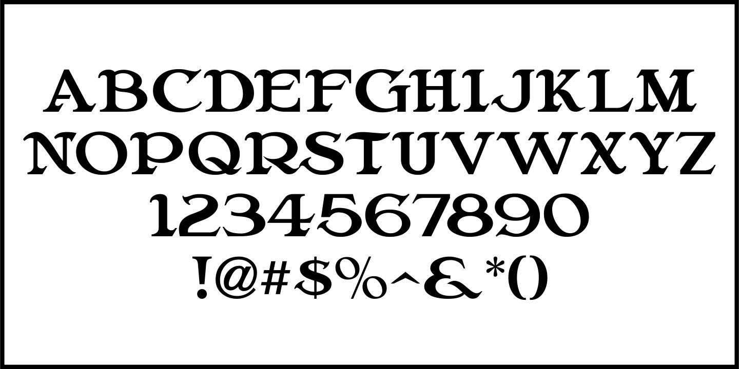 Movie Opening Font Poster #1